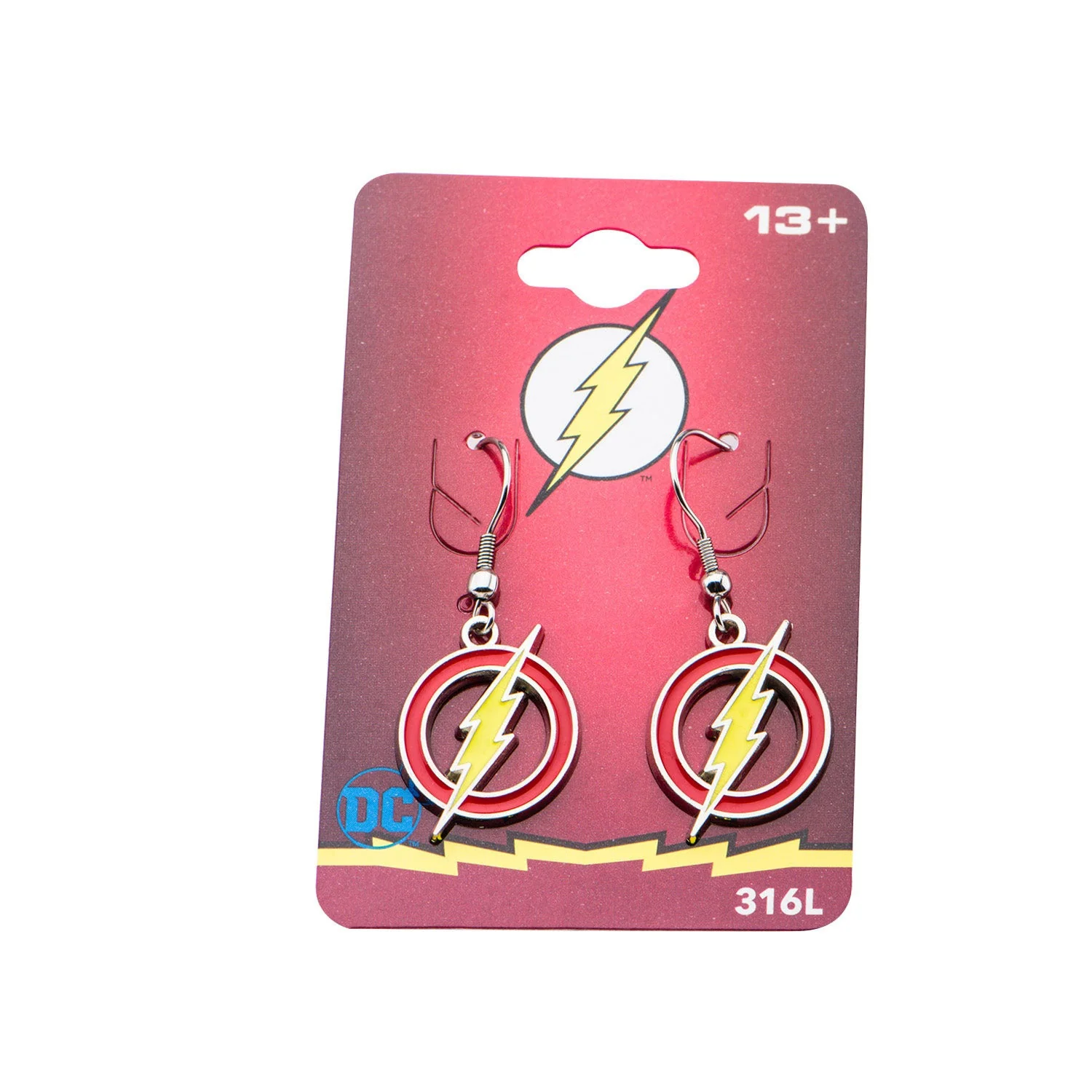 DC Comics The Flash Logo Hook Earrings - Image 5