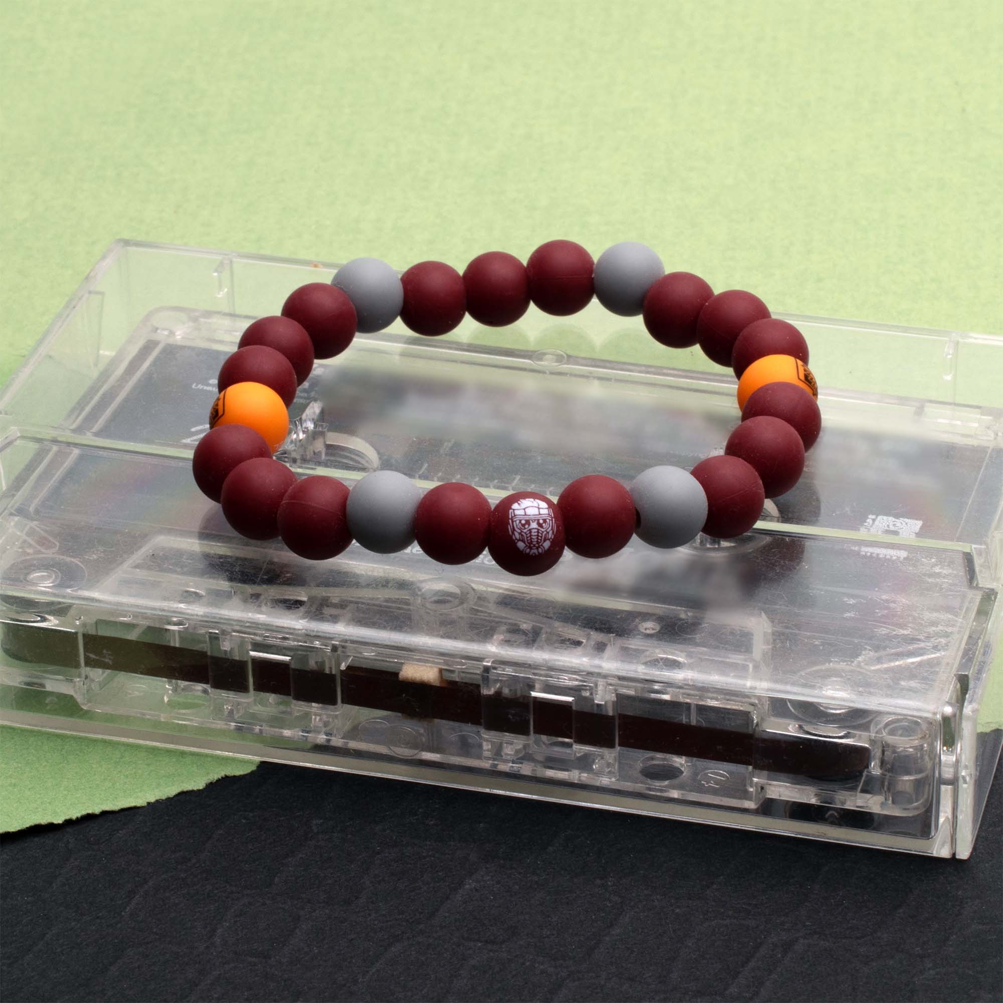 Marvel Guardians of the Galaxy Logo Silicone Beads Bracelet - Image 4
