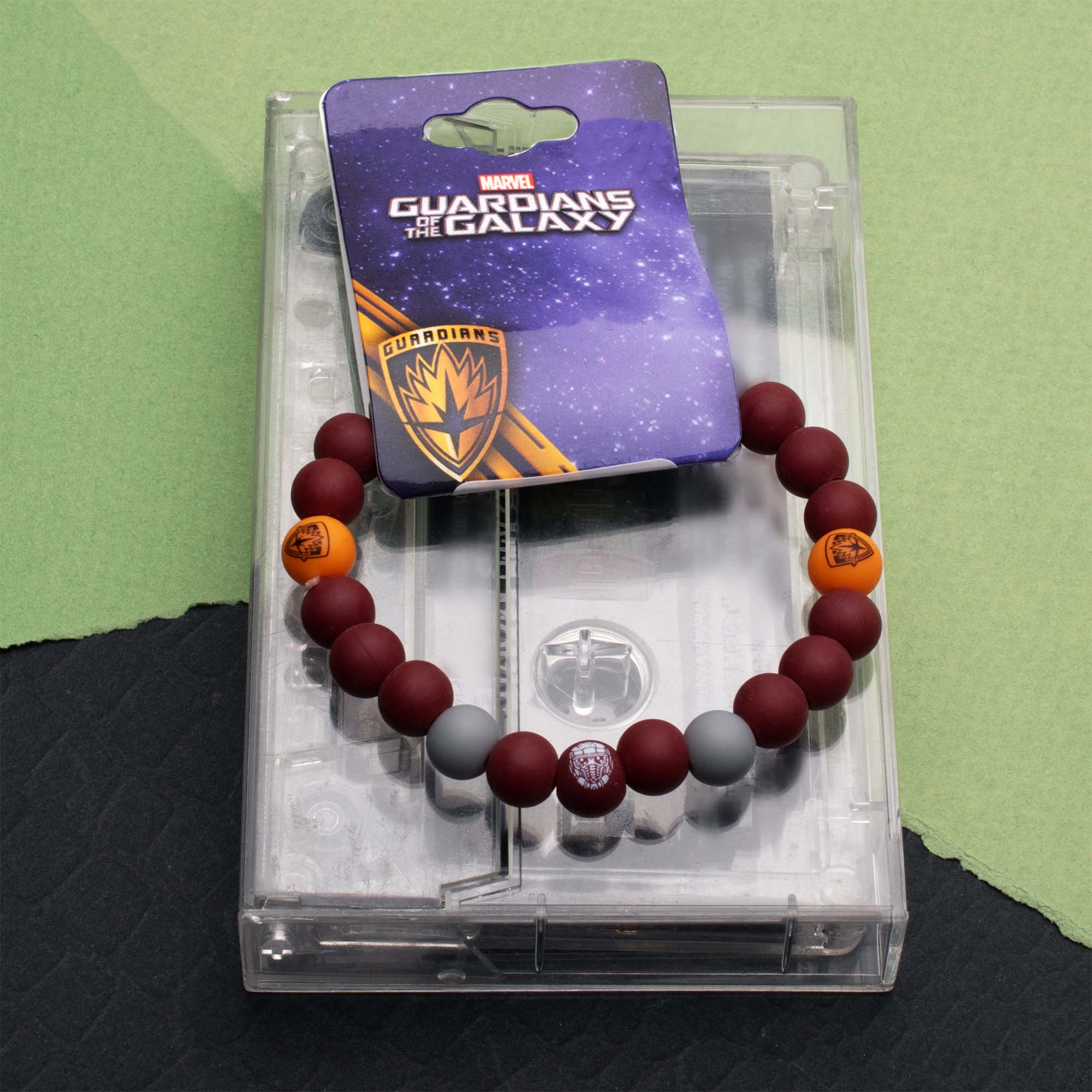 Marvel Guardians of the Galaxy Logo Silicone Beads Bracelet - Image 6